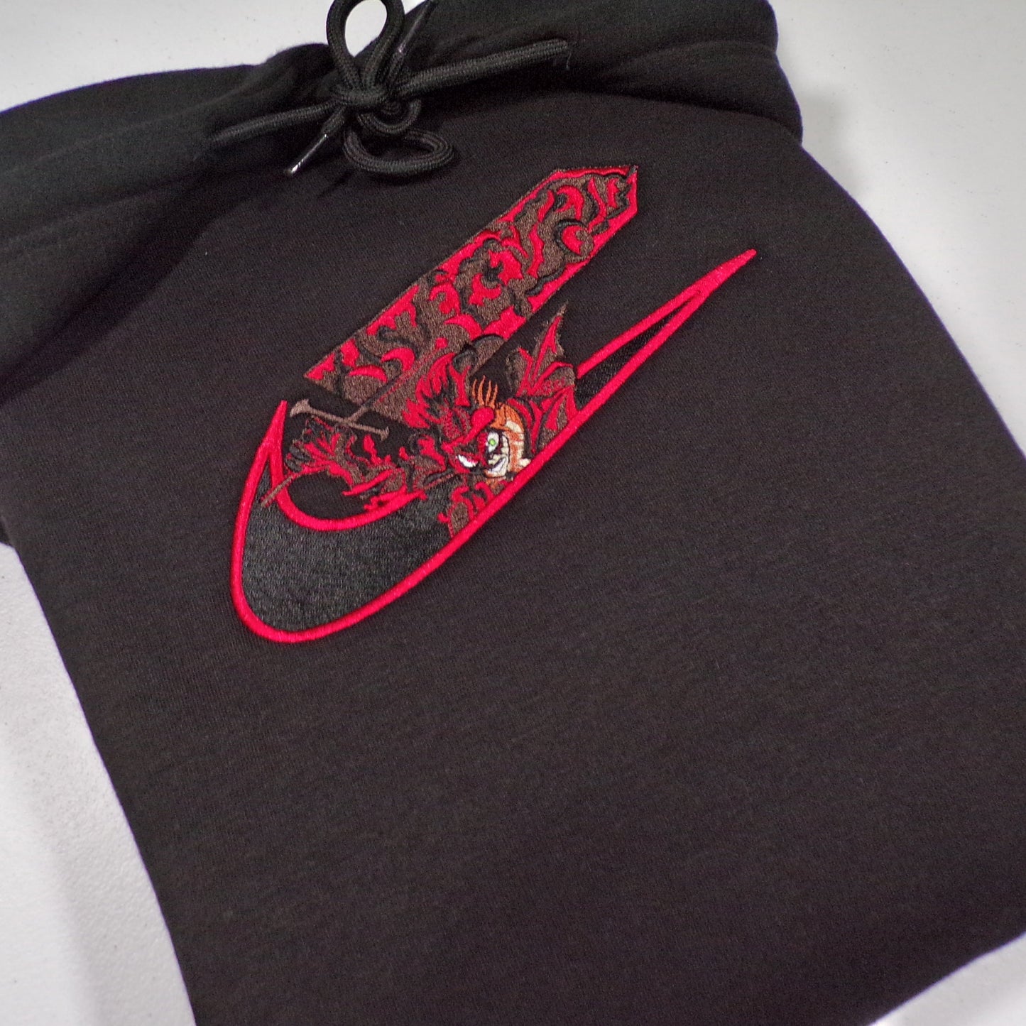 LIMITED DEVIL EMBROIDERED ANIME HOODIE