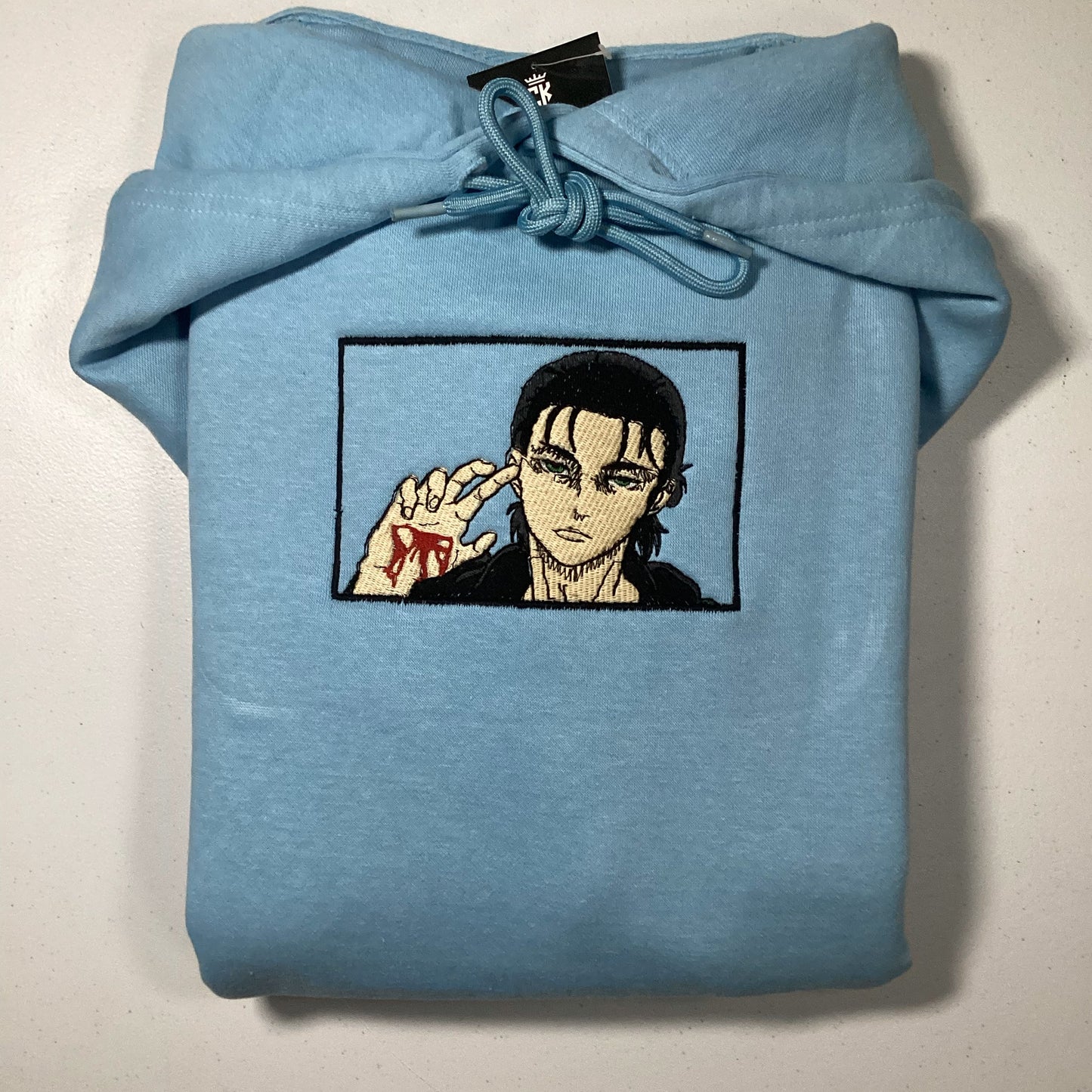 LIMITED ATTACK ON TITAN EREN YAEGER BOXED EMBROIDERED HOODIE