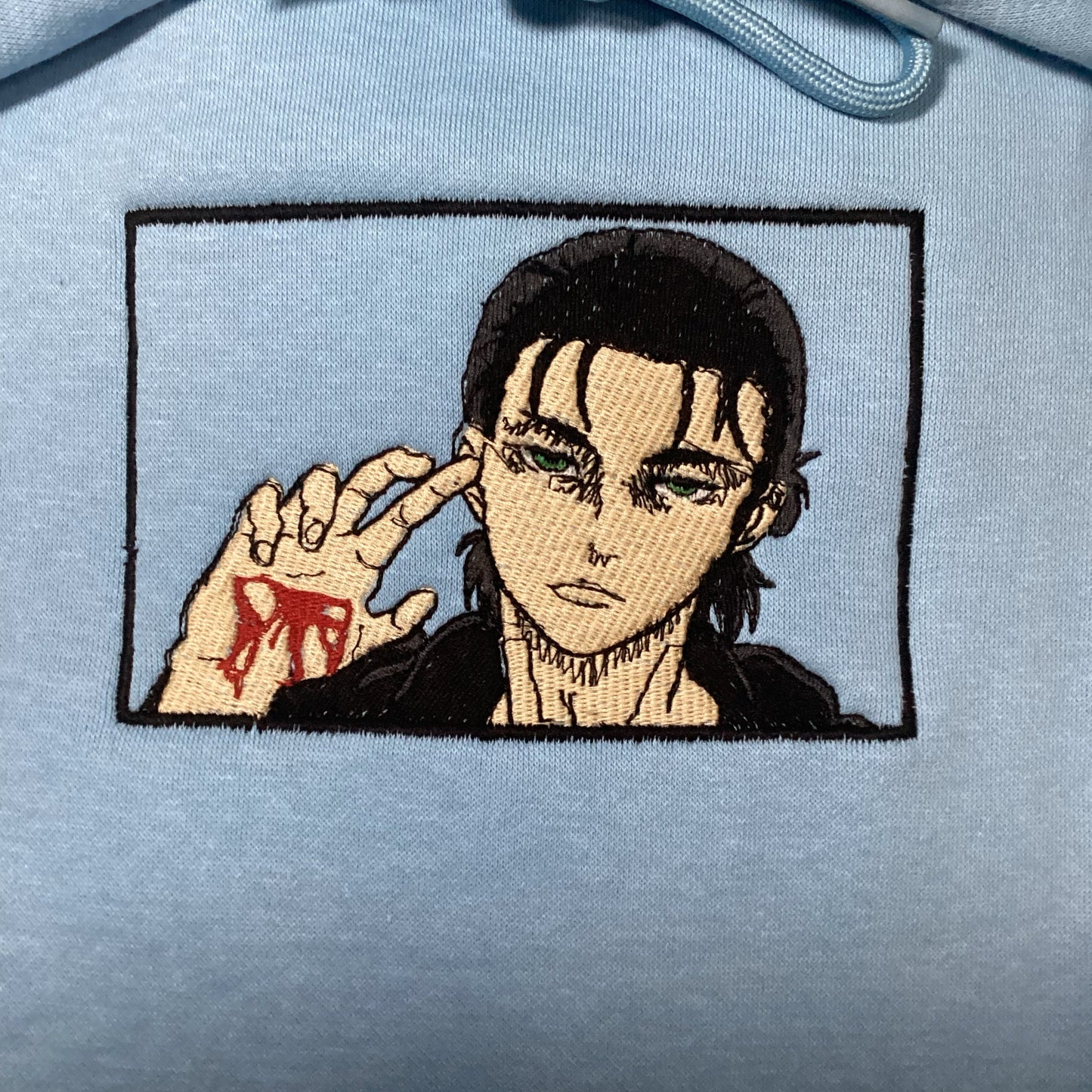 LIMITED ATTACK ON TITAN EREN YAEGER BOXED EMBROIDERED HOODIE