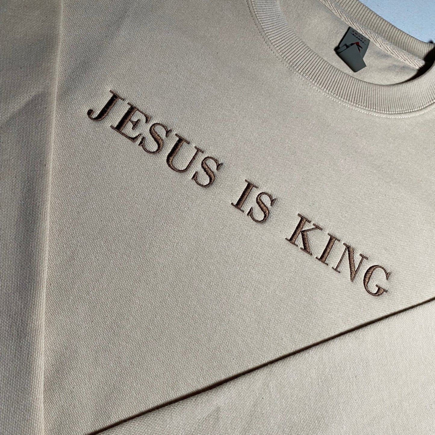 Jesus is King Embroidered Sweatshirt/Crewneck