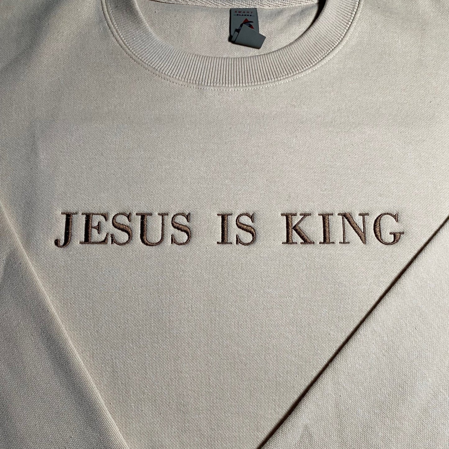 Jesus is King Embroidered Sweatshirt/Crewneck