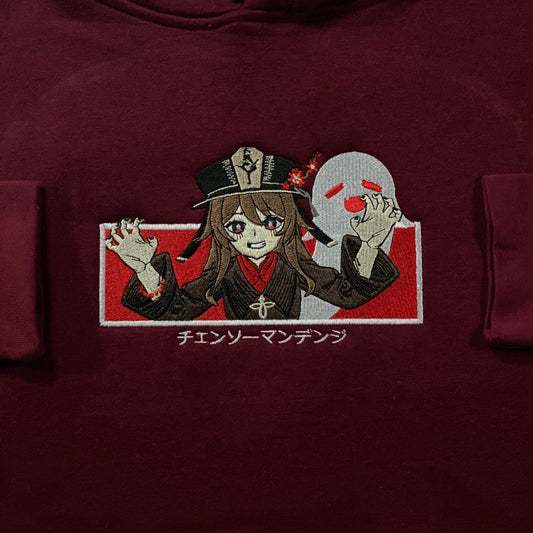 LIMITED Genshin Impact Hu Tao EMBROIDERED HOODIE