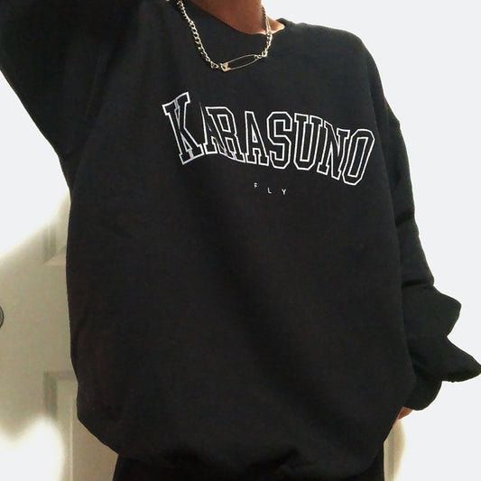 Haikyuu!! Karasuno Volleyball Embroidered Crewneck