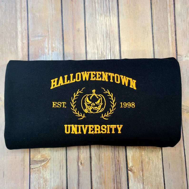 Limited Halloween Town Embroidered Sweatshirt/Crewneck